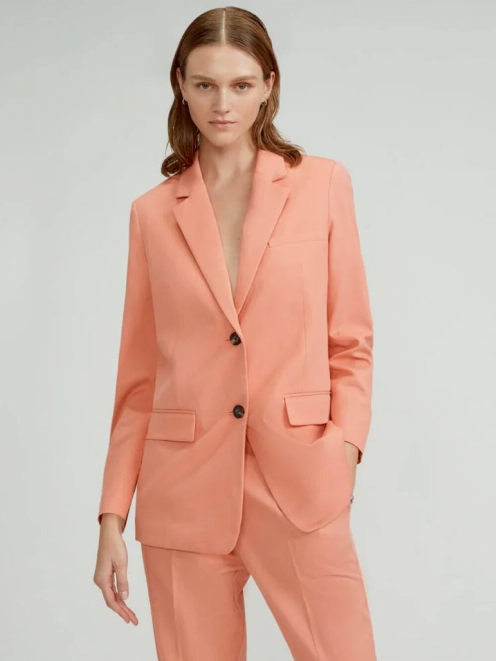 Everlane The Oversized Blazer in Buttersmooth | Tawny Pink Size 14